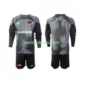 Camisolas de futebol AZ Alkmaar Guarda Redes Criança Equipamento Alternativa 2022/23 Manga Comprida